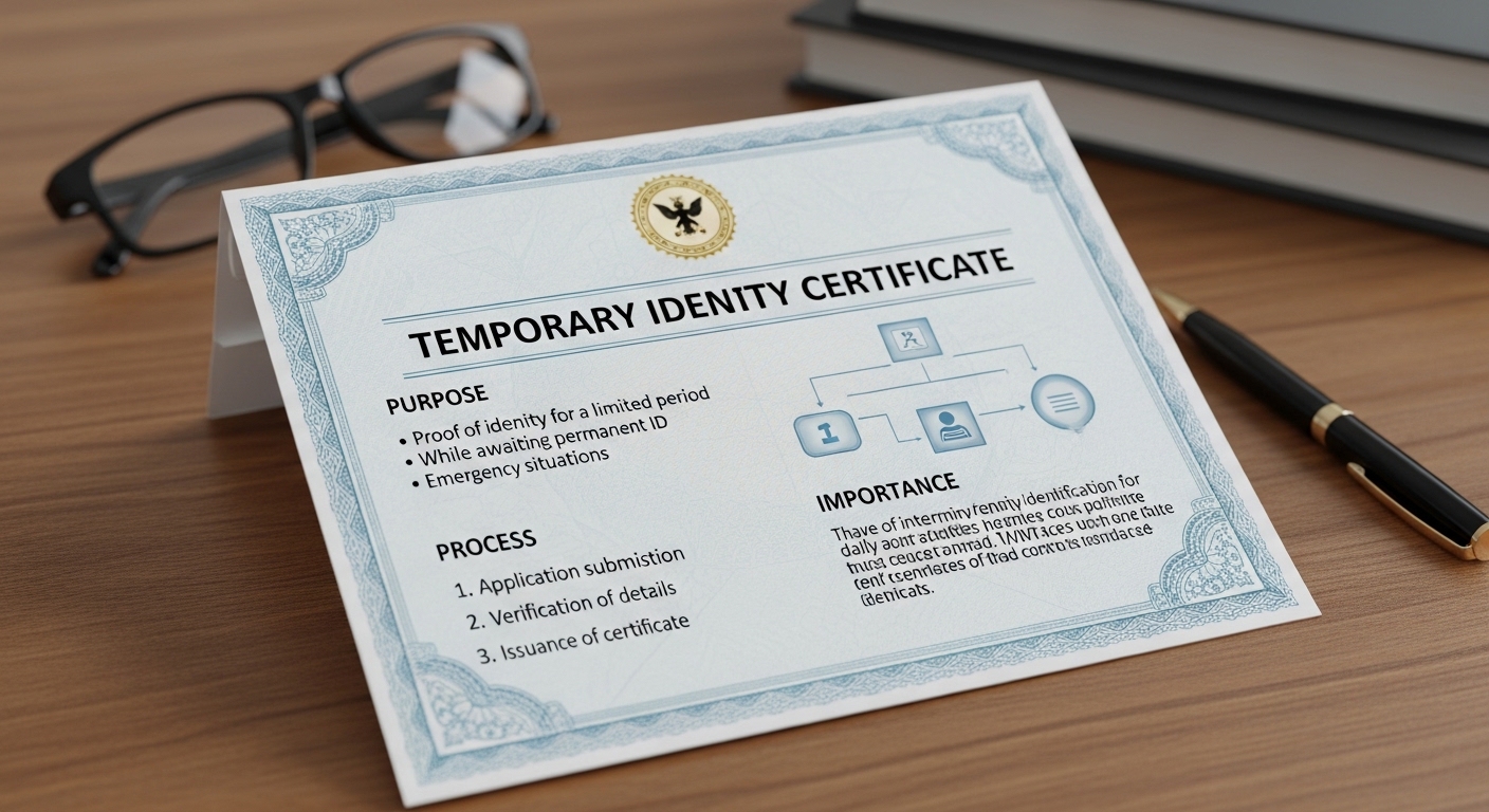temporary identity certificate