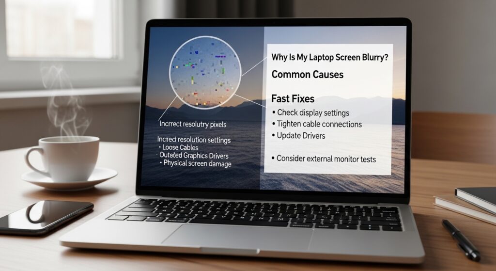 Why is My Laptop Screen Blurry? Common Causes and Fast Fixes - Bungleo
