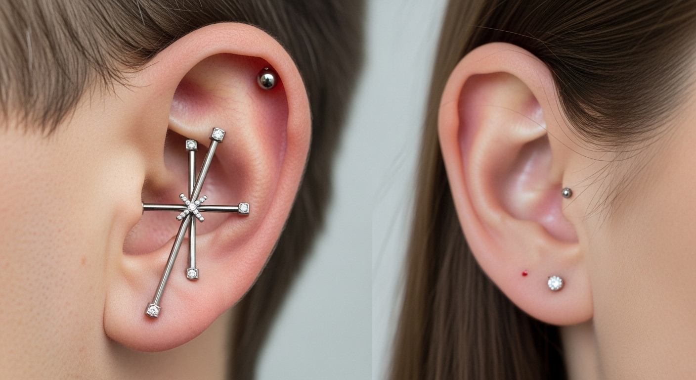 Magic Cross Piercings