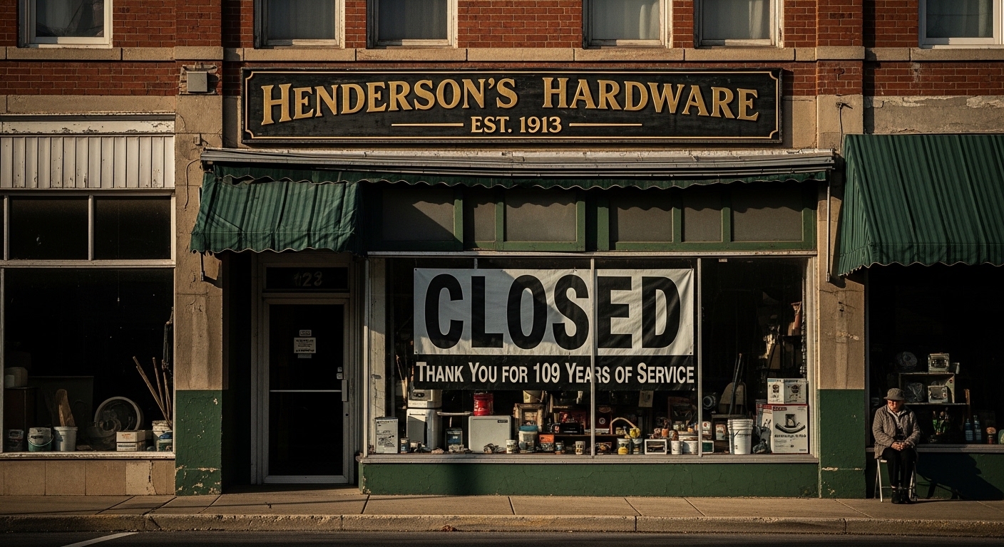 beloved hardware store closing