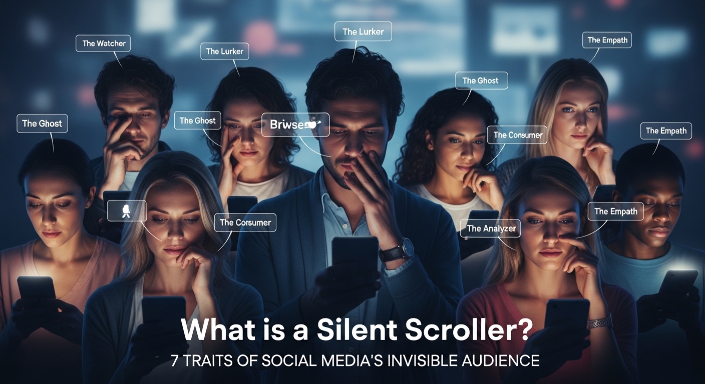 social media silent scroller traits