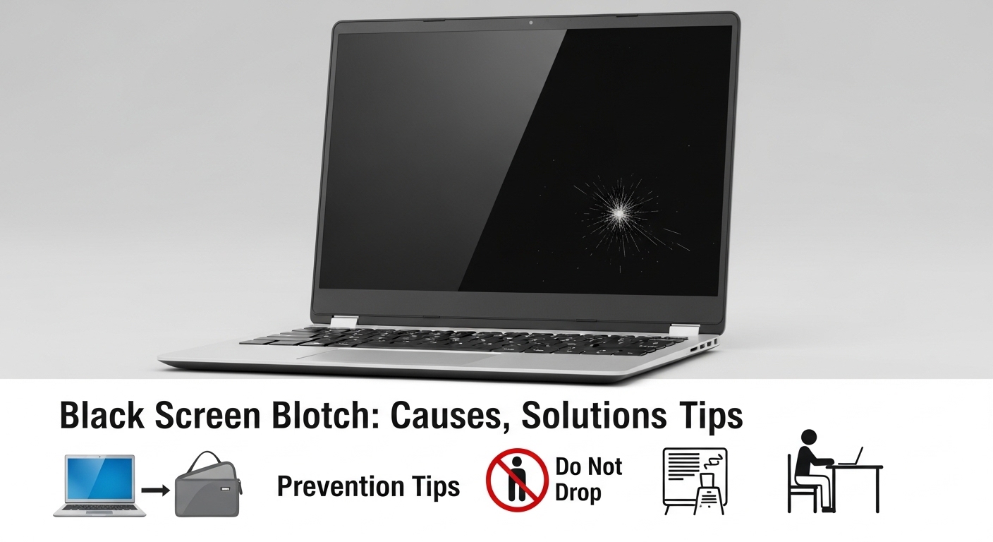 mancha preta tela notebook